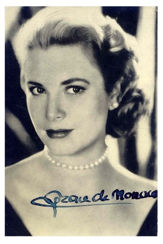 Grace kelly autogramm - grace,
